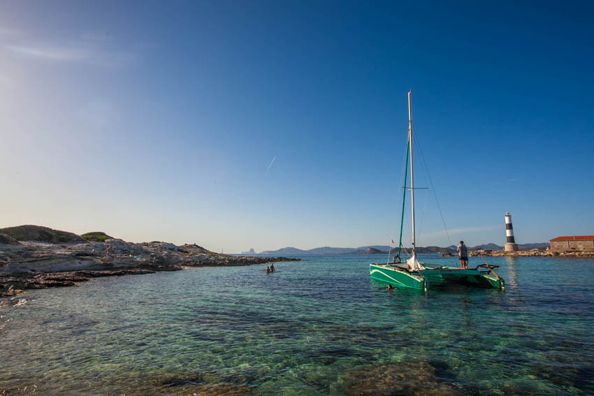 Catamaran Ibiza la belle verde